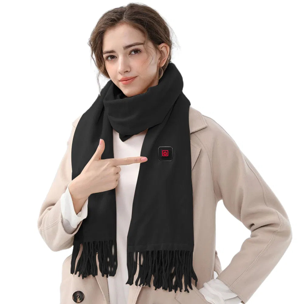 Electric Heated Winter Scarf USB Heating Neck Wrap Unisex Heated