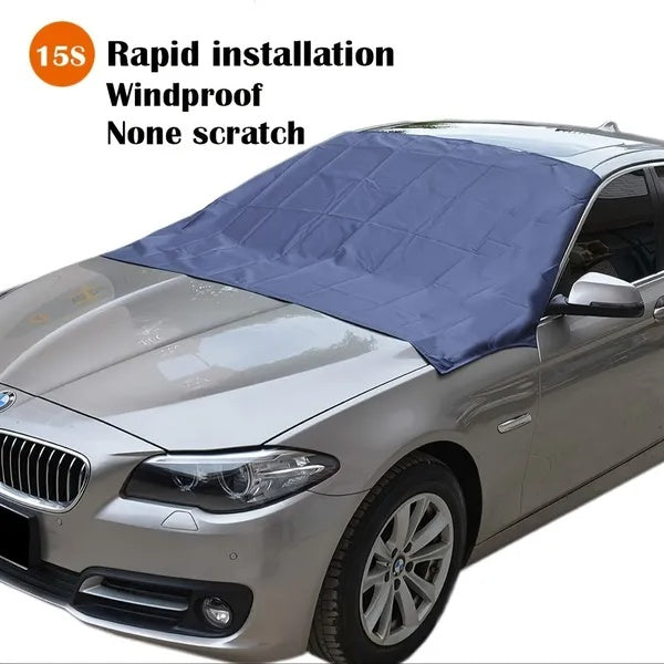 Magnetic Edges Windshield Snow Cover