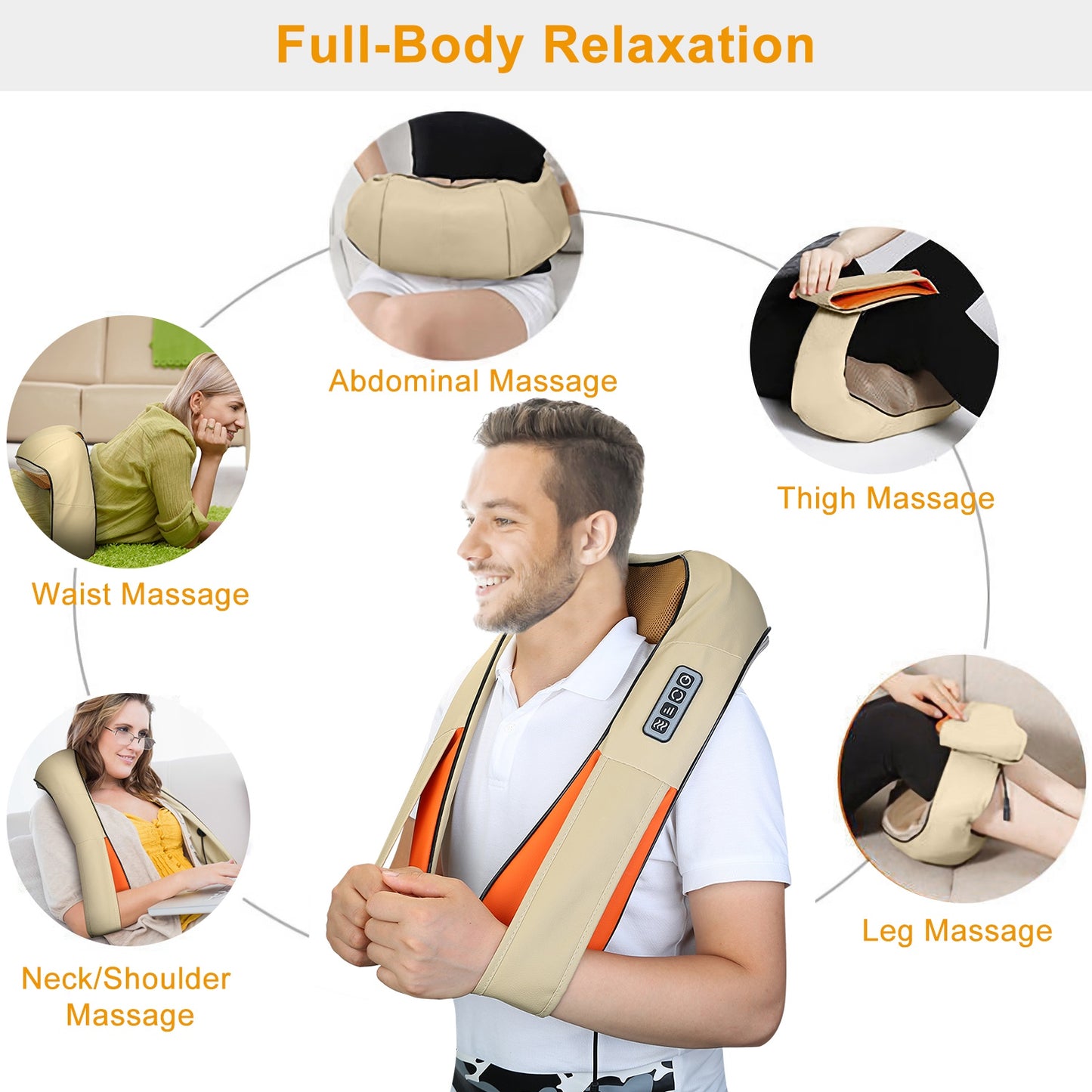 1Pc Neck Shoulder Massager Electric Back Massage Cape