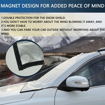 215X92 Cm Snow Proof Car Cover Ice Shade Car Foldable