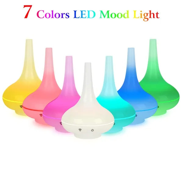 Ultrasonic Cool Mist Humidifier 200ml Aroma Essential Oil Diffuser