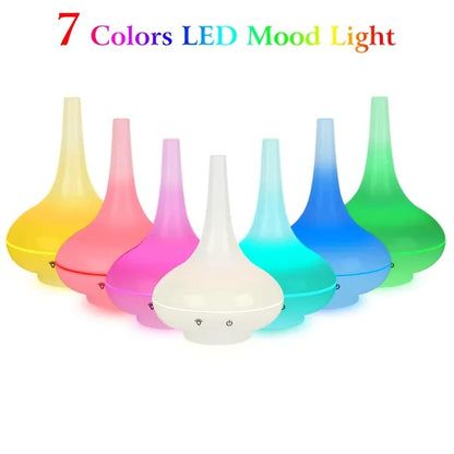 Ultrasonic Cool Mist Humidifier 200ml Aroma Essential Oil Diffuser