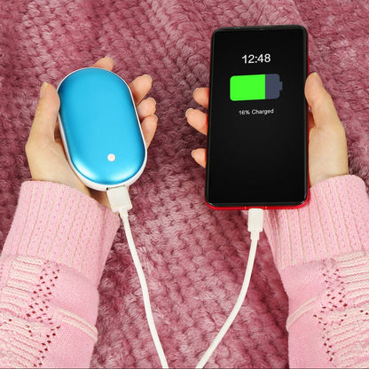 1Pc Portable Hand Warmer 5000mAh Power Bank Rechargeable