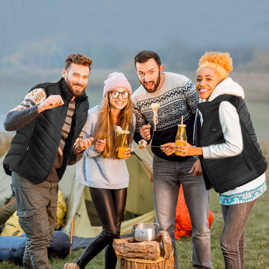 1Pc Heated Vest Electric USB Jacket Men Women Heating Coat