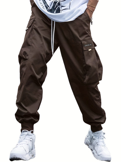 Multi-pocket Cargo Pants Men's Casual Hip-Hop Drawstring