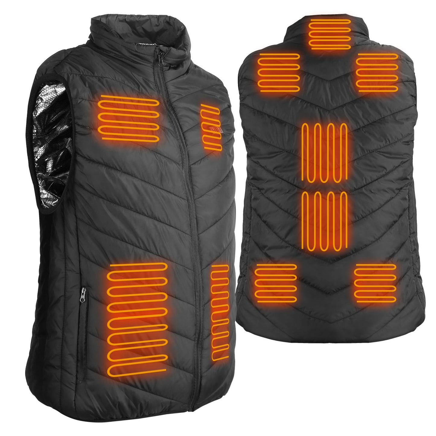 1Pc Heated Vest Electric USB Jacket Men Women Heating Coat