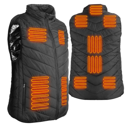 1Pc Heated Vest Electric USB Jacket Men Women Heating Coat