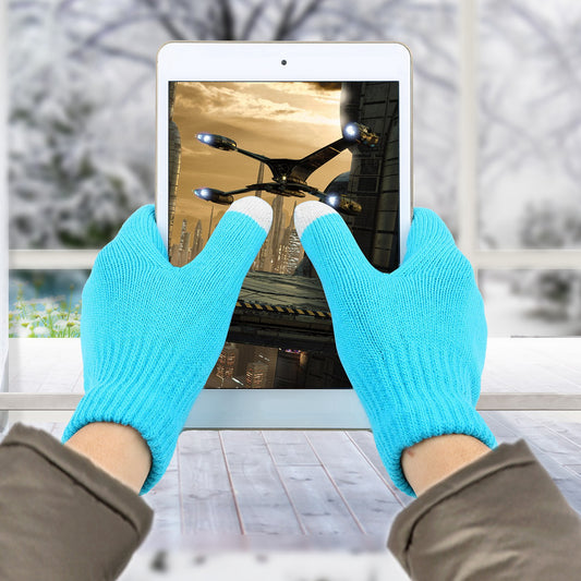 3 Color Options -- 1 Pair Unisex Winter Knit Gloves Touchscreen