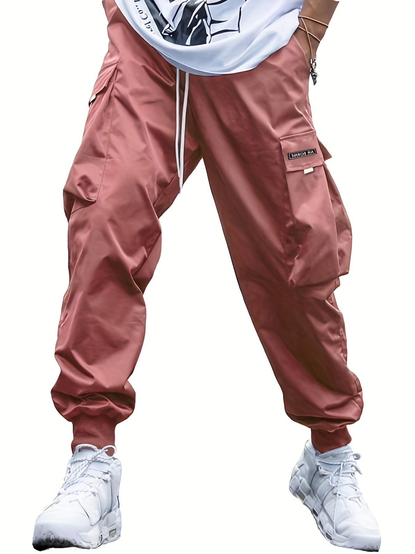 Multi-pocket Cargo Pants Men's Casual Hip-Hop Drawstring