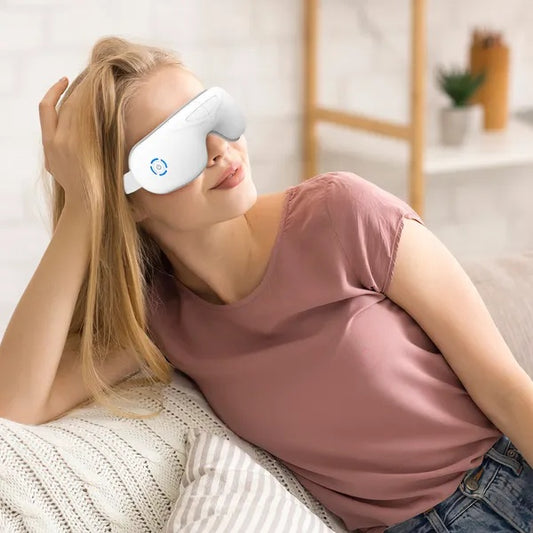 Eye Massager With Heat Music Wireless Eye Mask For Migraines