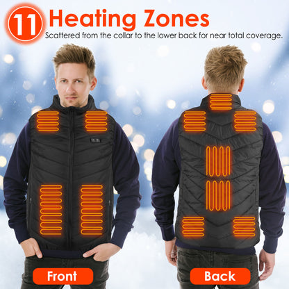 1Pc Heated Vest Electric USB Jacket Men Women Heating Coat
