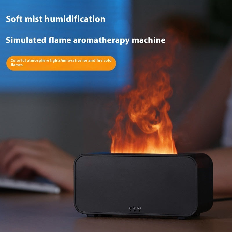 Timing Simulation Aroma Diffuser Usb Household Flame Humidifie