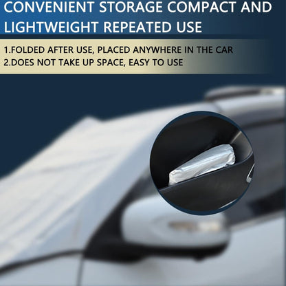 215X92 Cm Snow Proof Car Cover Ice Shade Car Foldable