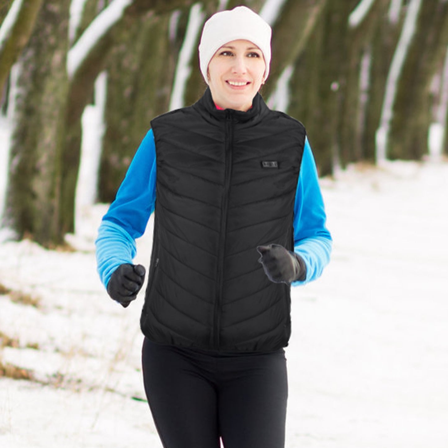 1Pc Heated Vest Electric USB Jacket Men Women Heating Coat