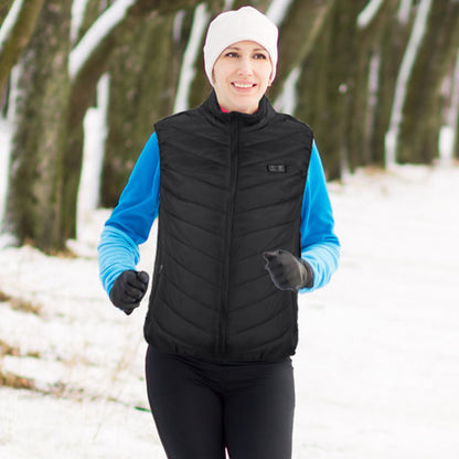 1Pc Heated Vest Electric USB Jacket Men Women Heating Coat