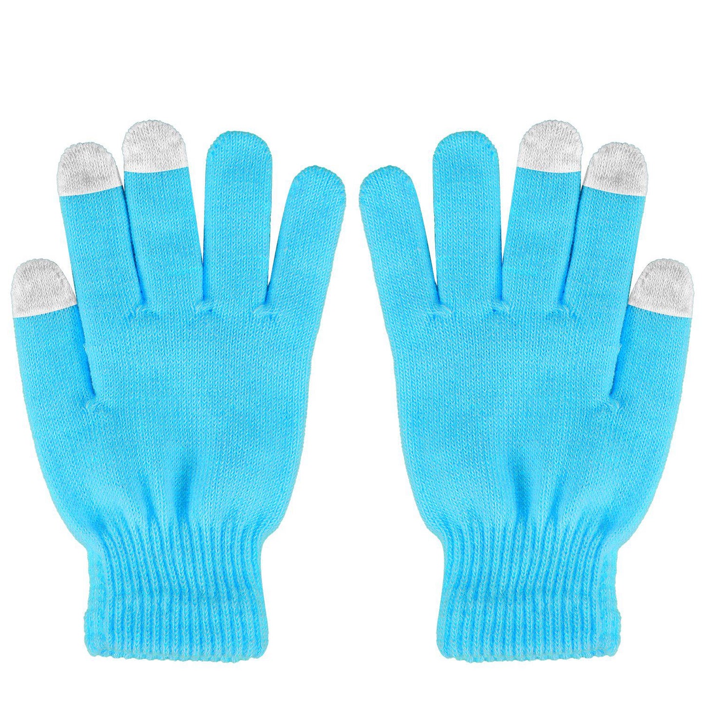 3 Color Options -- 1 Pair Unisex Winter Knit Gloves Touchscreen