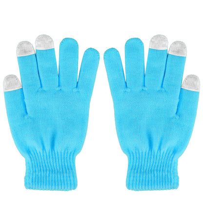 3 Color Options -- 1 Pair Unisex Winter Knit Gloves Touchscreen