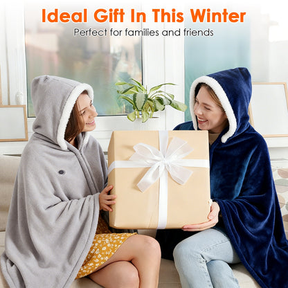 Wearable Heated Throw Blanket With 20000mah Battery