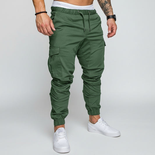 Men's Woven Fabric Casual Pants Corset Pants