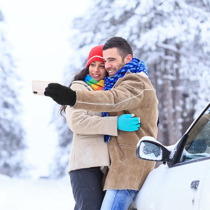 3 Color Options -- 1 Pair Unisex Winter Knit Gloves Touchscreen