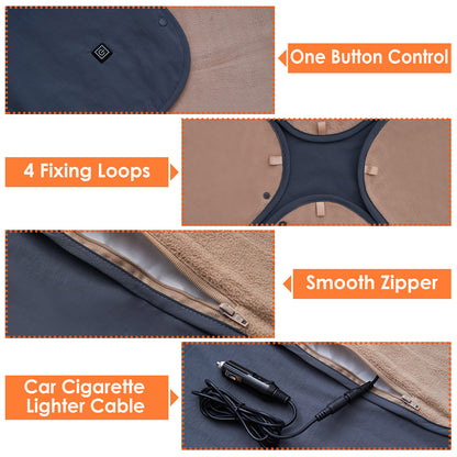 1Pc 53.5x37.8in Electric Heated Throw Full Body Heated Shawl