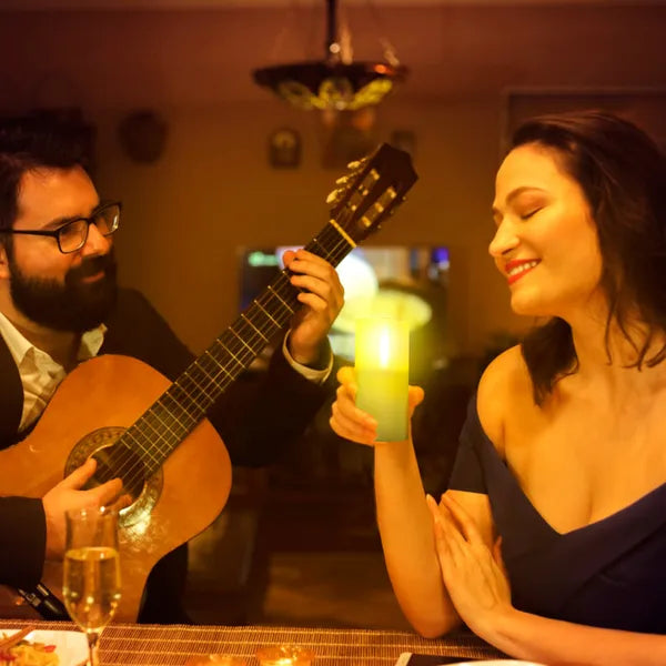 3Pcs Flameless Candles Votive Candles Wireless Battery