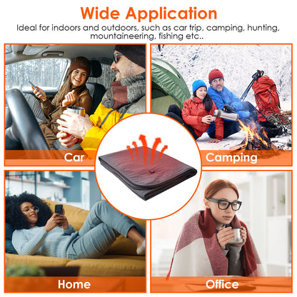 1Pc 53.5x37.8in Electric Heated Throw Full Body Heated Shawl