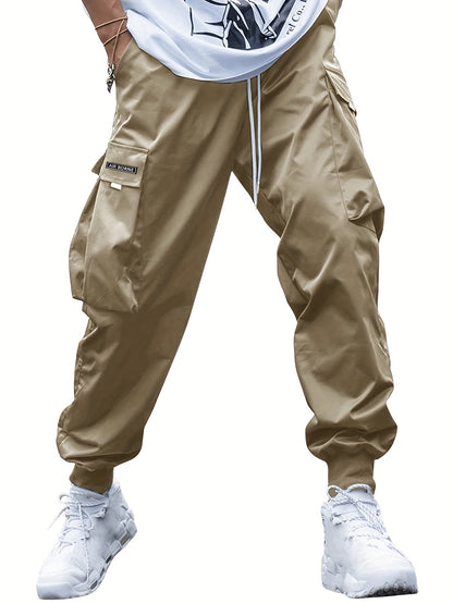 Multi-pocket Cargo Pants Men's Casual Hip-Hop Drawstring
