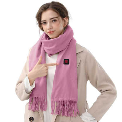 Electric Heated Winter Scarf USB Heating Neck Wrap Unisex Heated