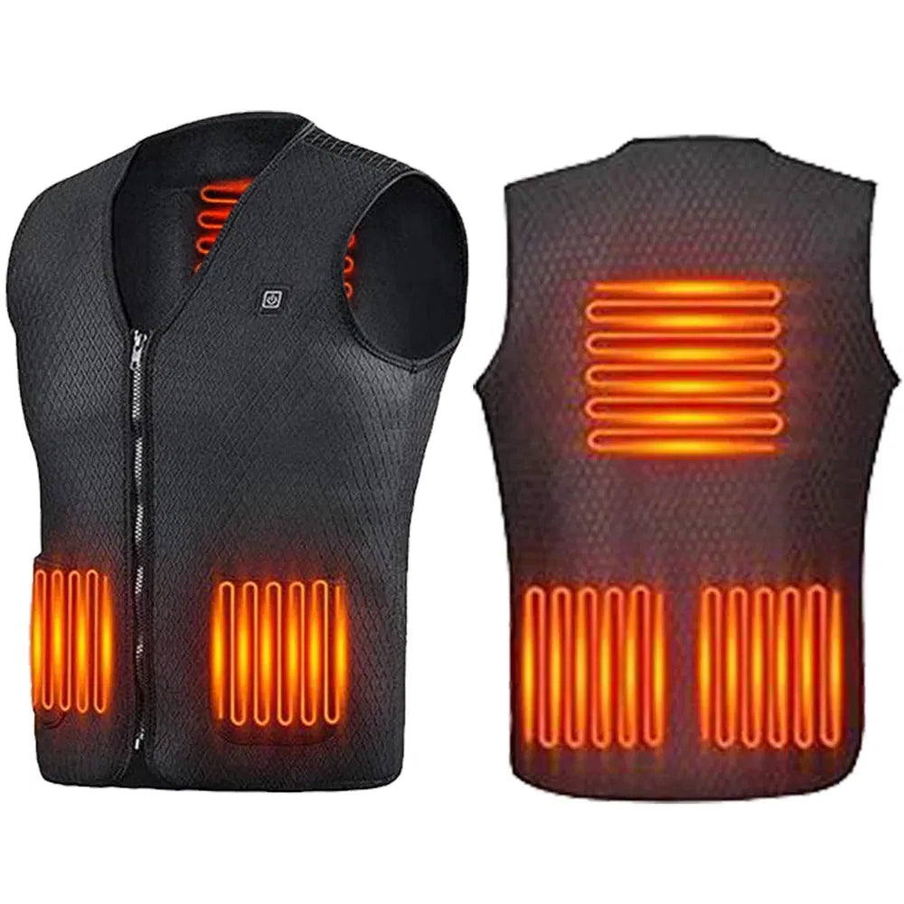 Heat Jacket Vest 3 Heating Gear Adjustable USB Heated