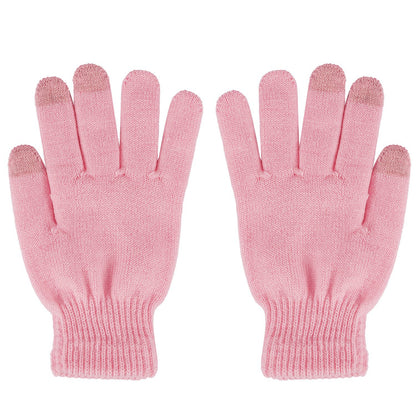 3 Color Options -- 1 Pair Unisex Winter Knit Gloves Touchscreen
